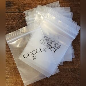 BUNDLE OF 10 CLEAR RESEALABLE BAGS